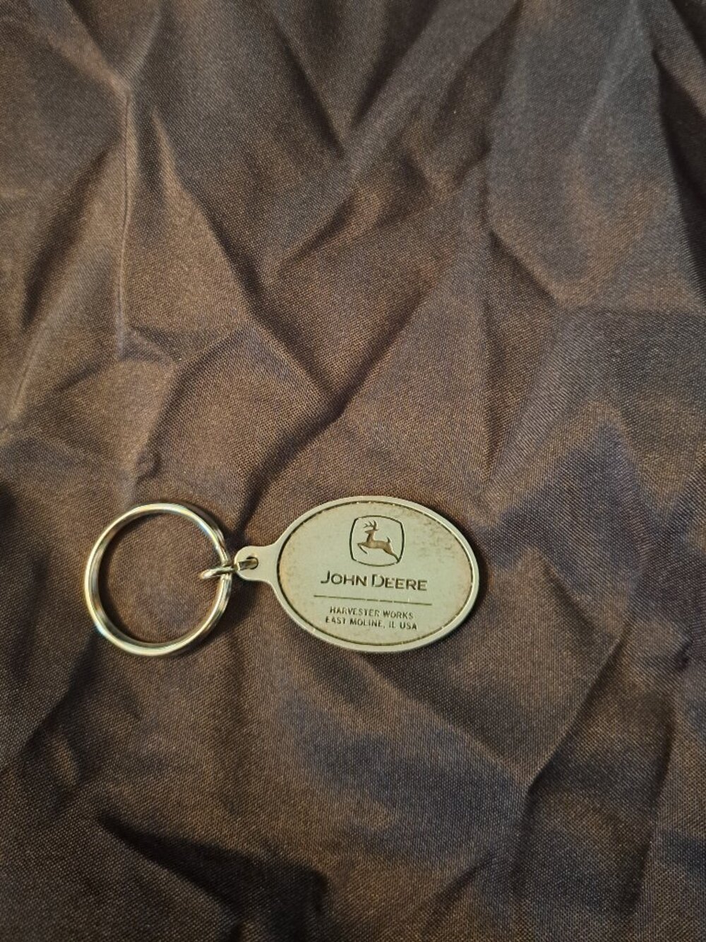 Vntg John Deere "Harvester Works" keychain & Maximizer Combines money clip - Picture 6 of 7